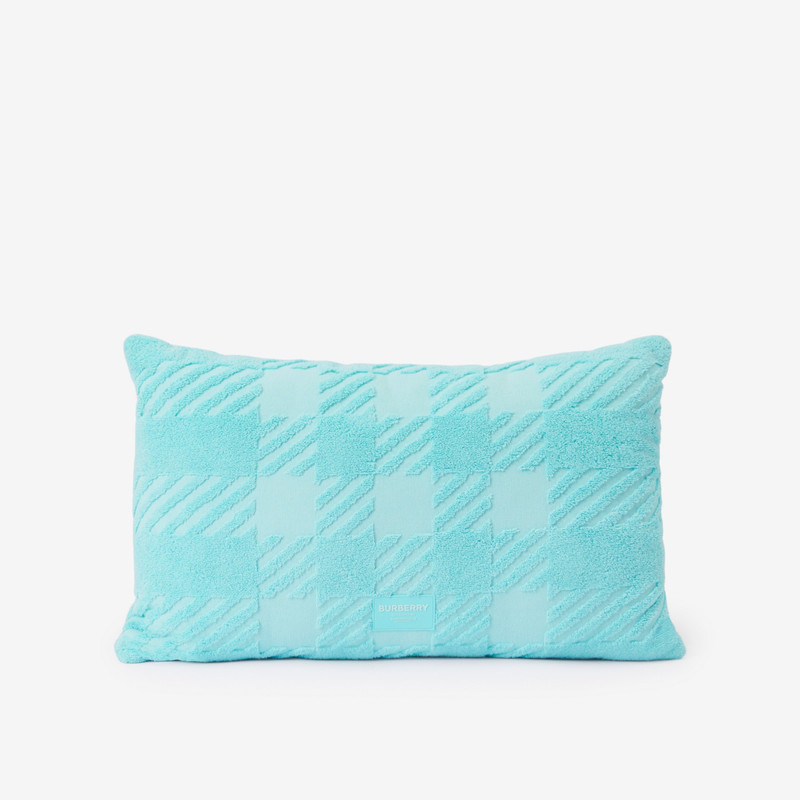 Check Cotton Jacquard Cushion 1