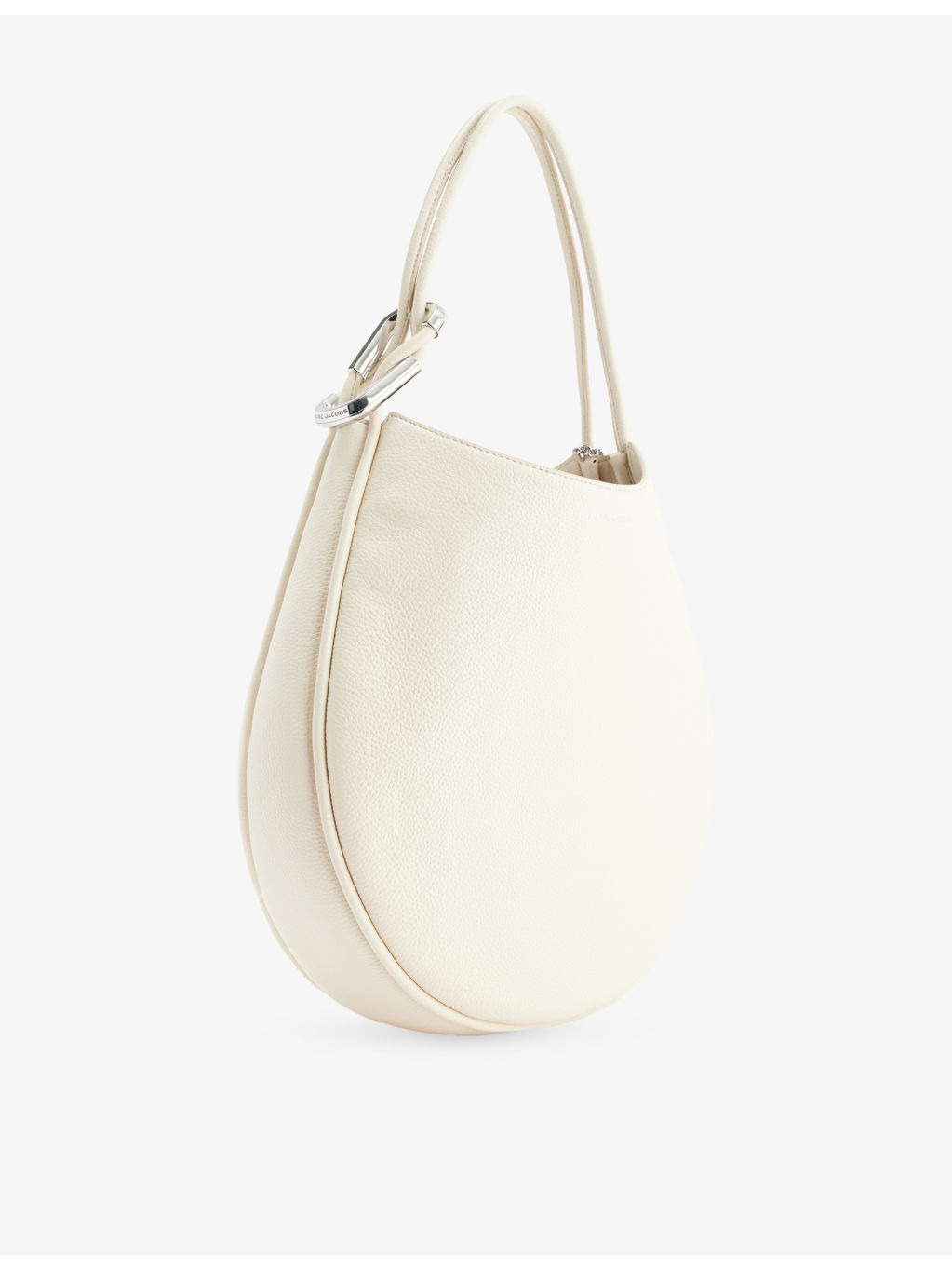 Large Crescent Leather Tote Bag - 5