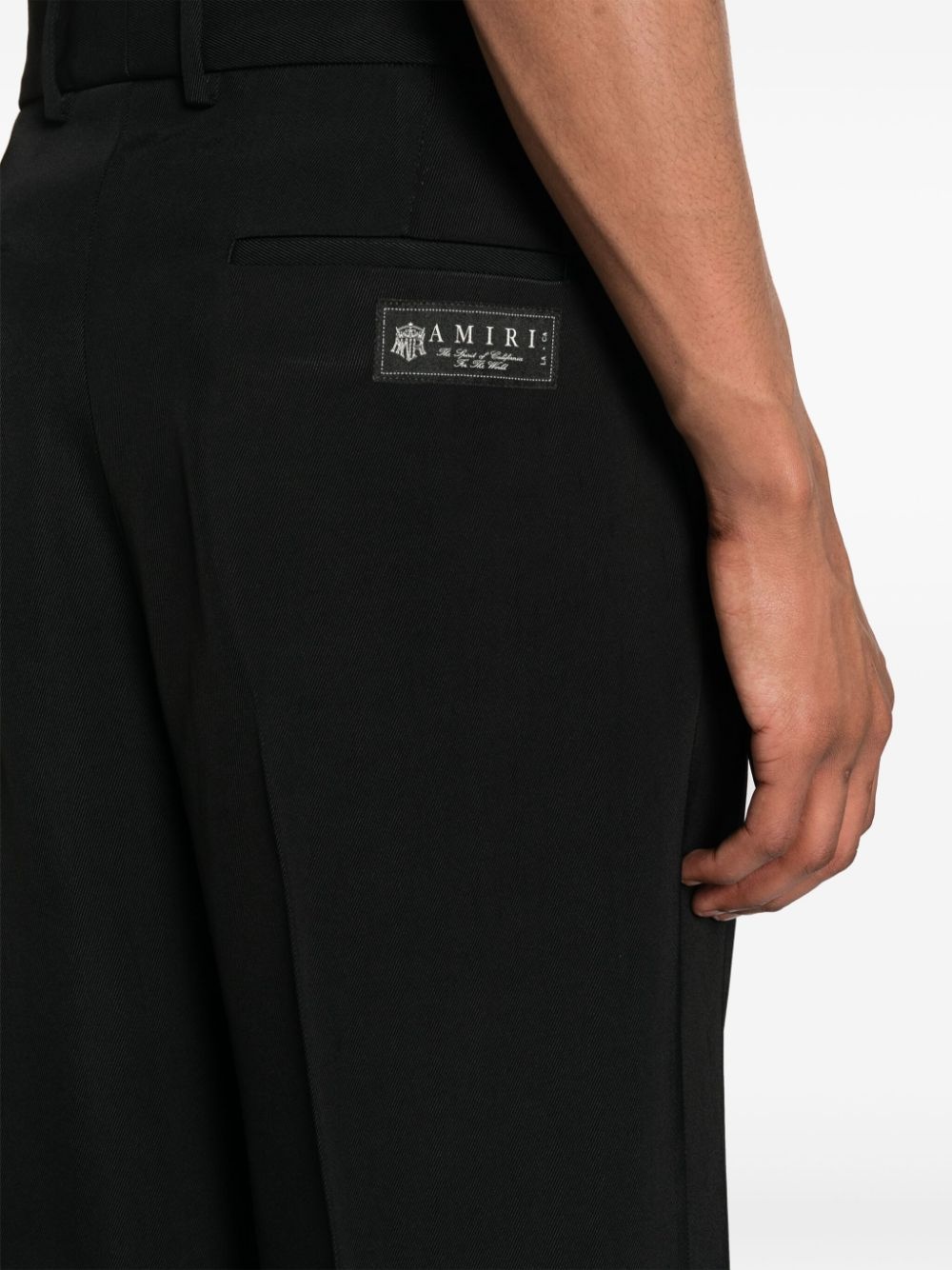 darted tapered trousers - 5