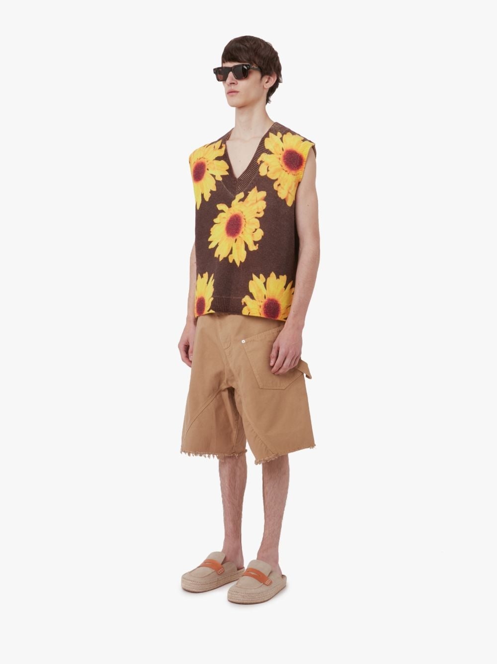 KNITTED PRINTED VEST - 4