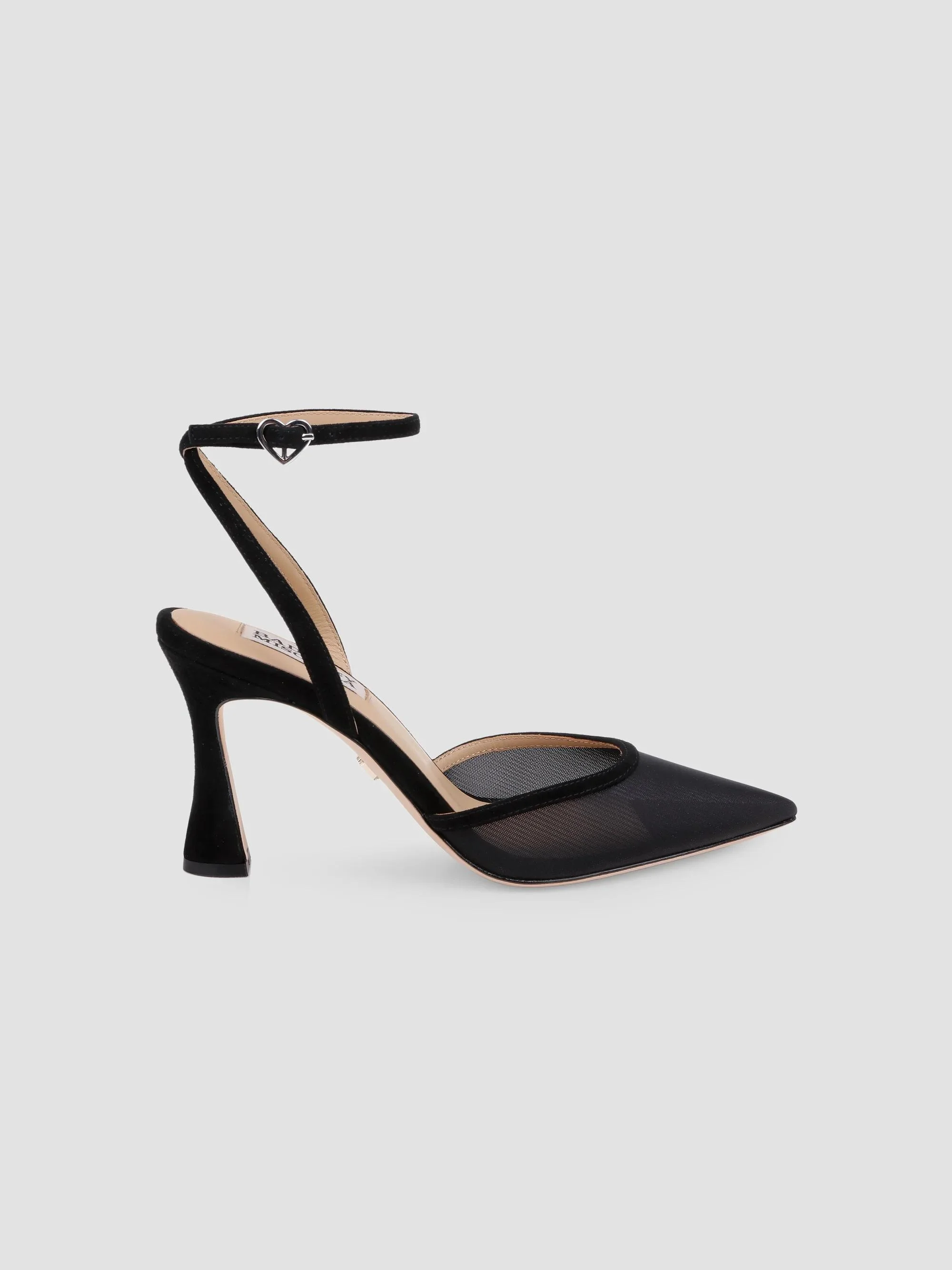 Women's Yordan 85MM Suede & Mesh Pumps - Black Suede - 1