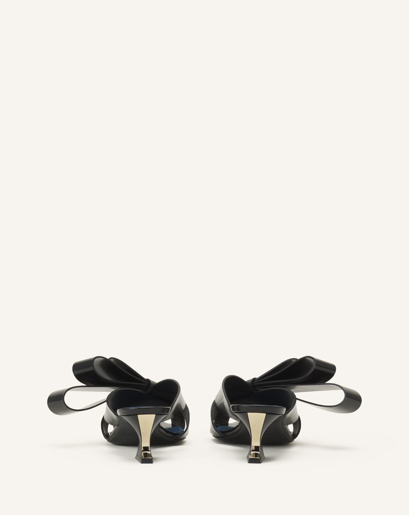 CADEAU LEATHER MULES WITH HEEL 3