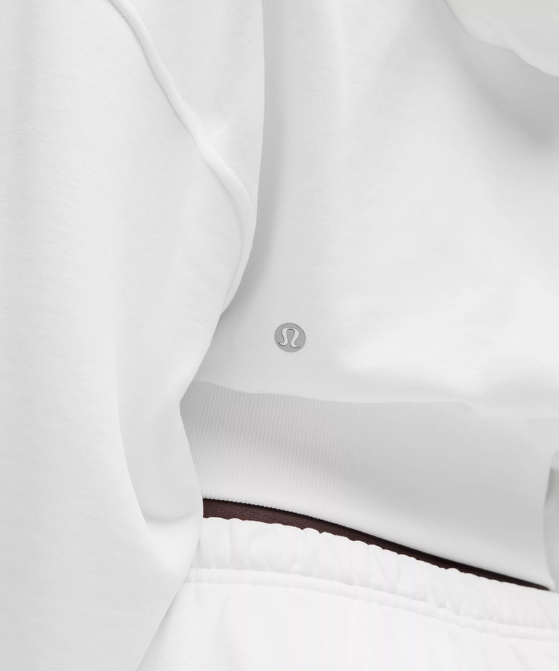 French Terry Cropped Full-Zip Hoodie 6