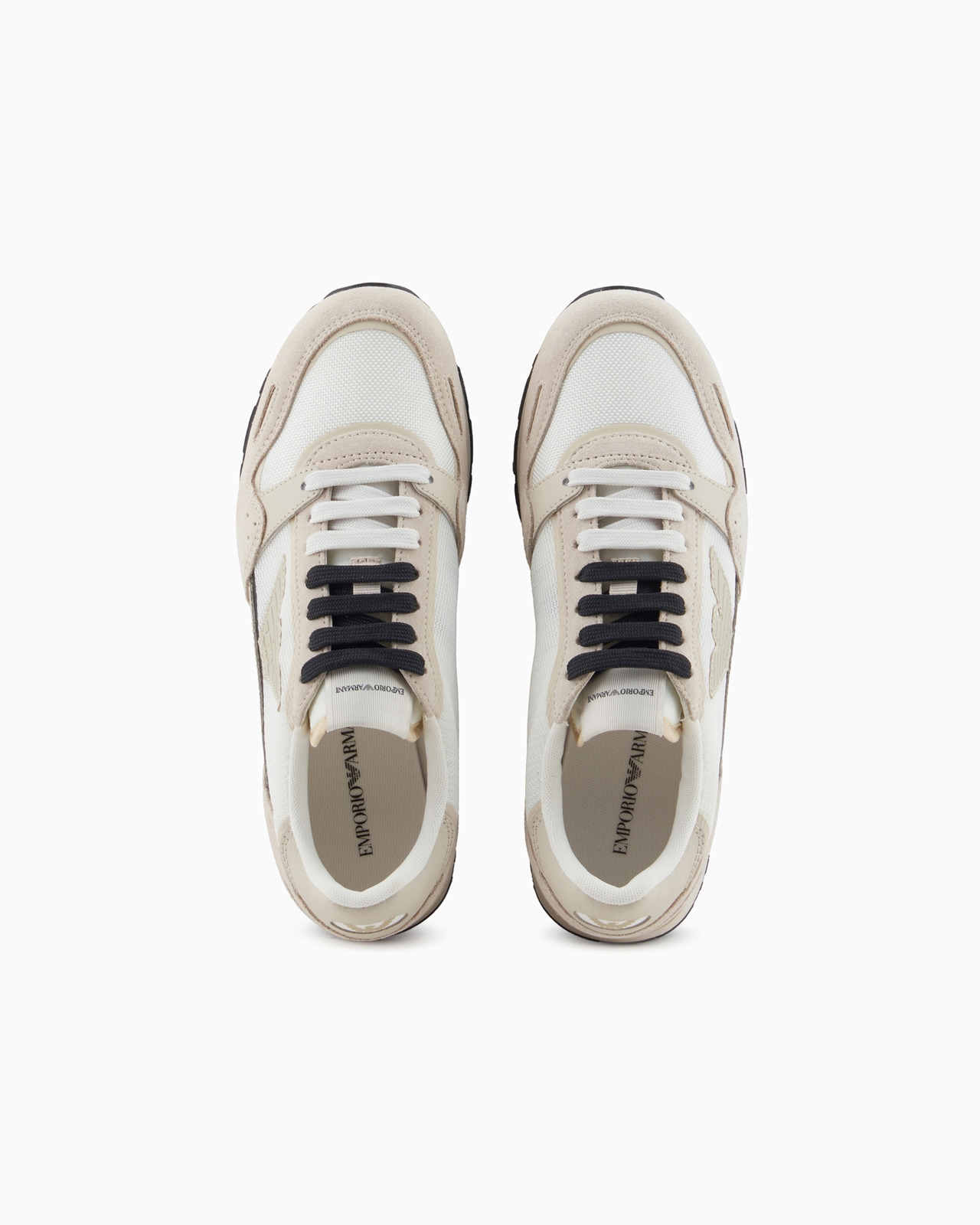 Mesh sneakers with suede details and eagle patch - 3