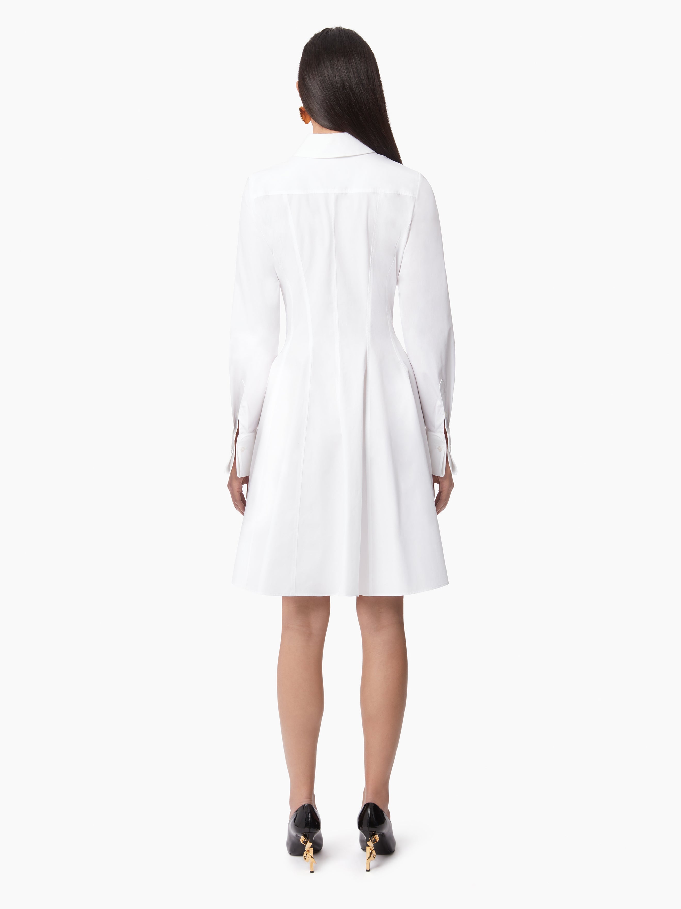 SHIRT DRESS IN COTTON POPLIN - 4