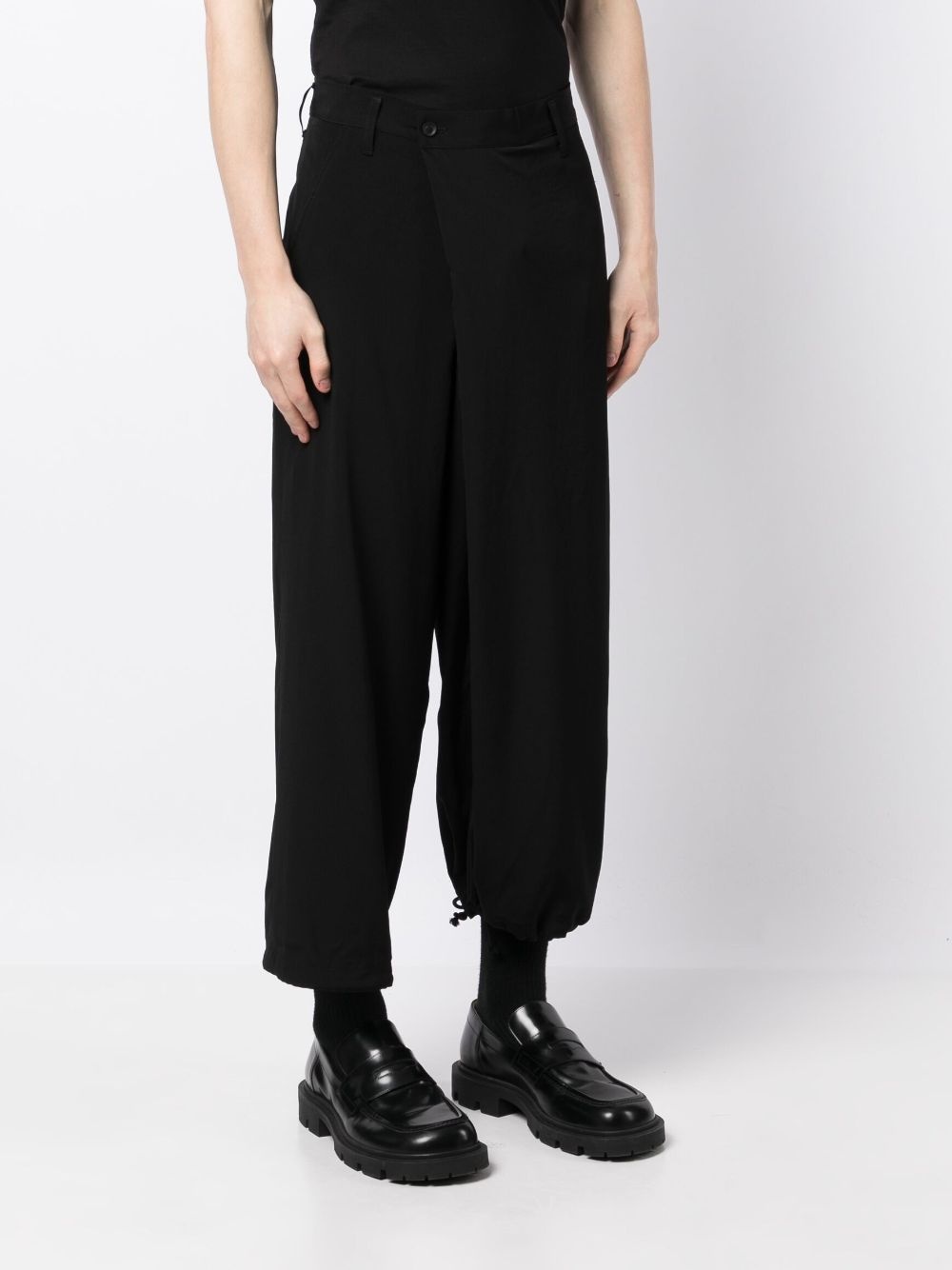 asymmetric cropped trousers - 3