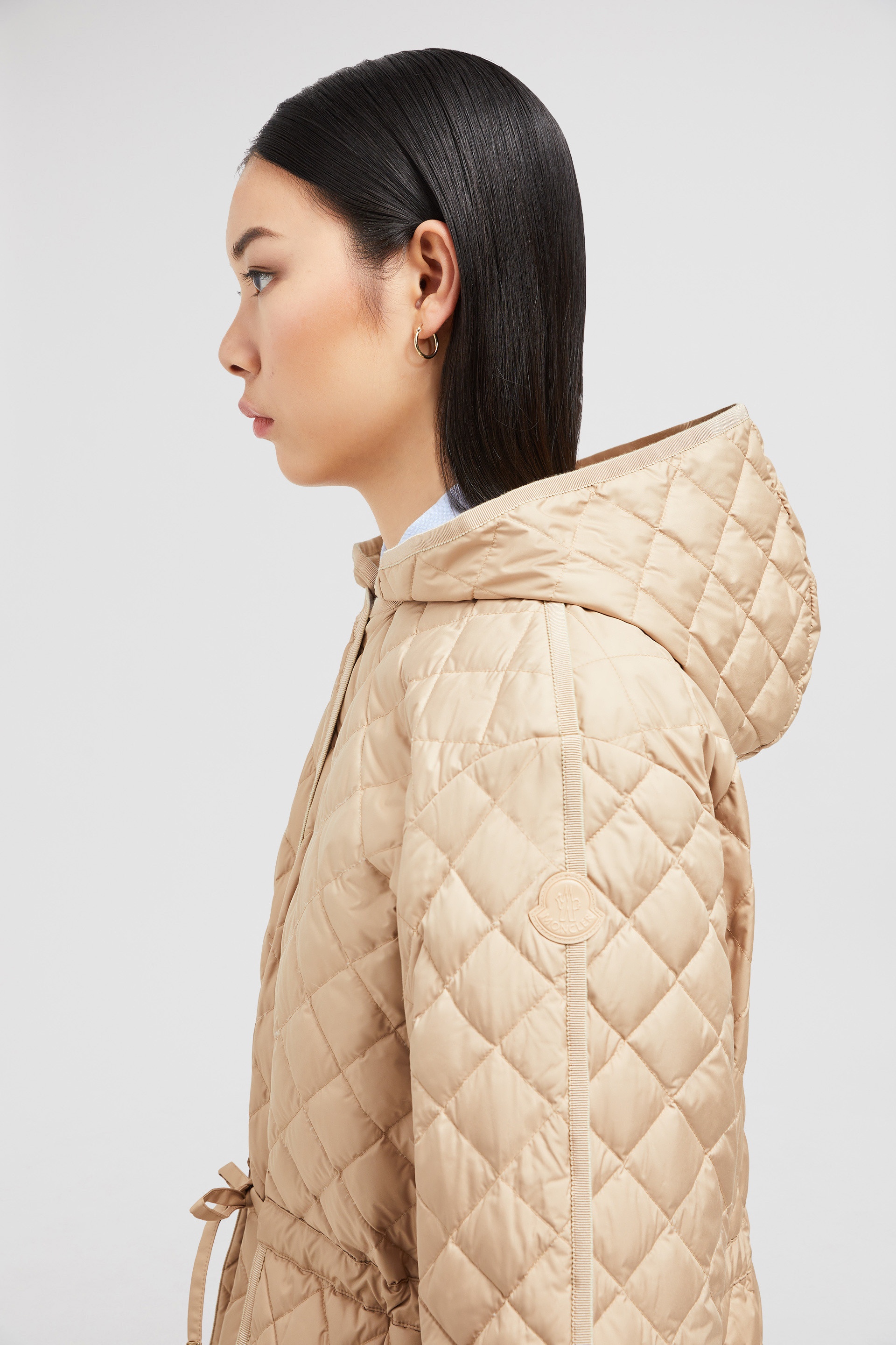 Etelan Hooded Diamond-Quilted Long Down Jacket - 4