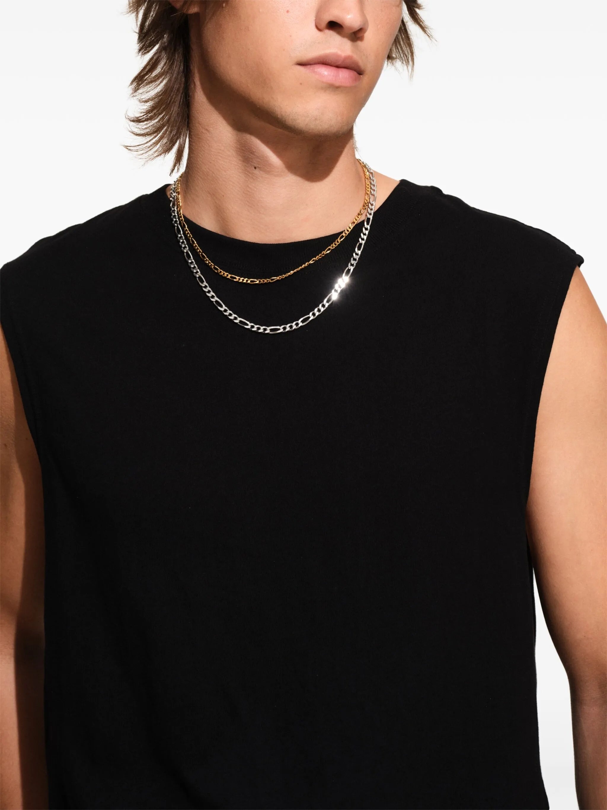 Recycled-silver Bo Chain Thick Necklace - 2