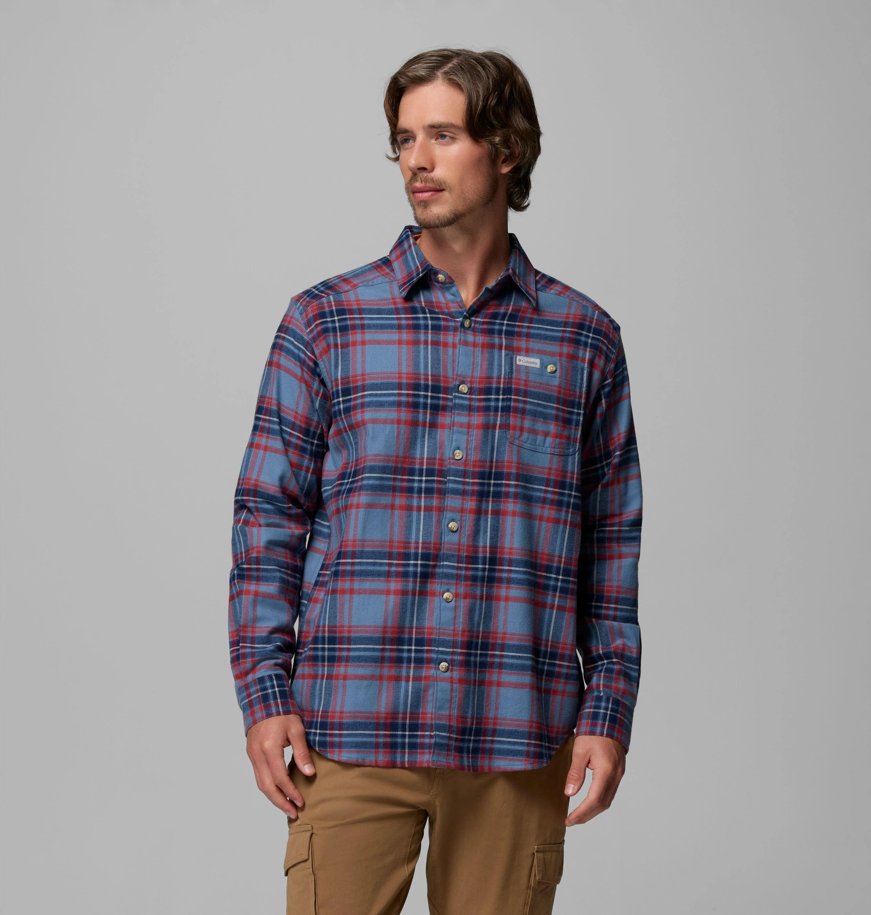 Men's Cornell Woods Flannel Long Sleeve Shirt - 1