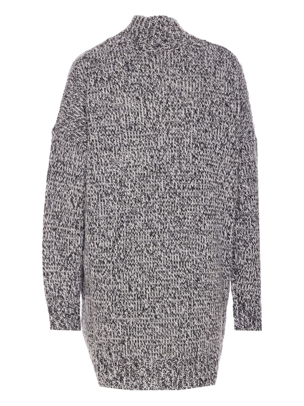 high-neck fringe-detail sweater - 2