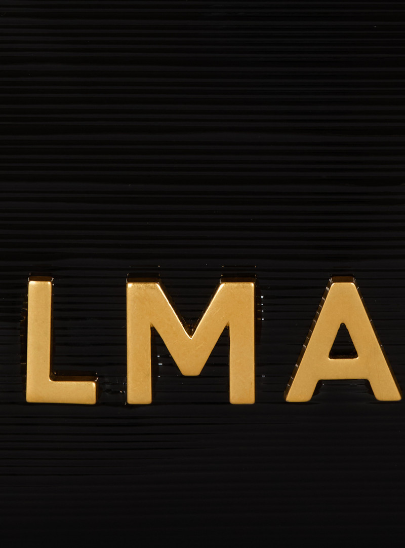 Small 1945 Soft tote bag in striped patent leather 8