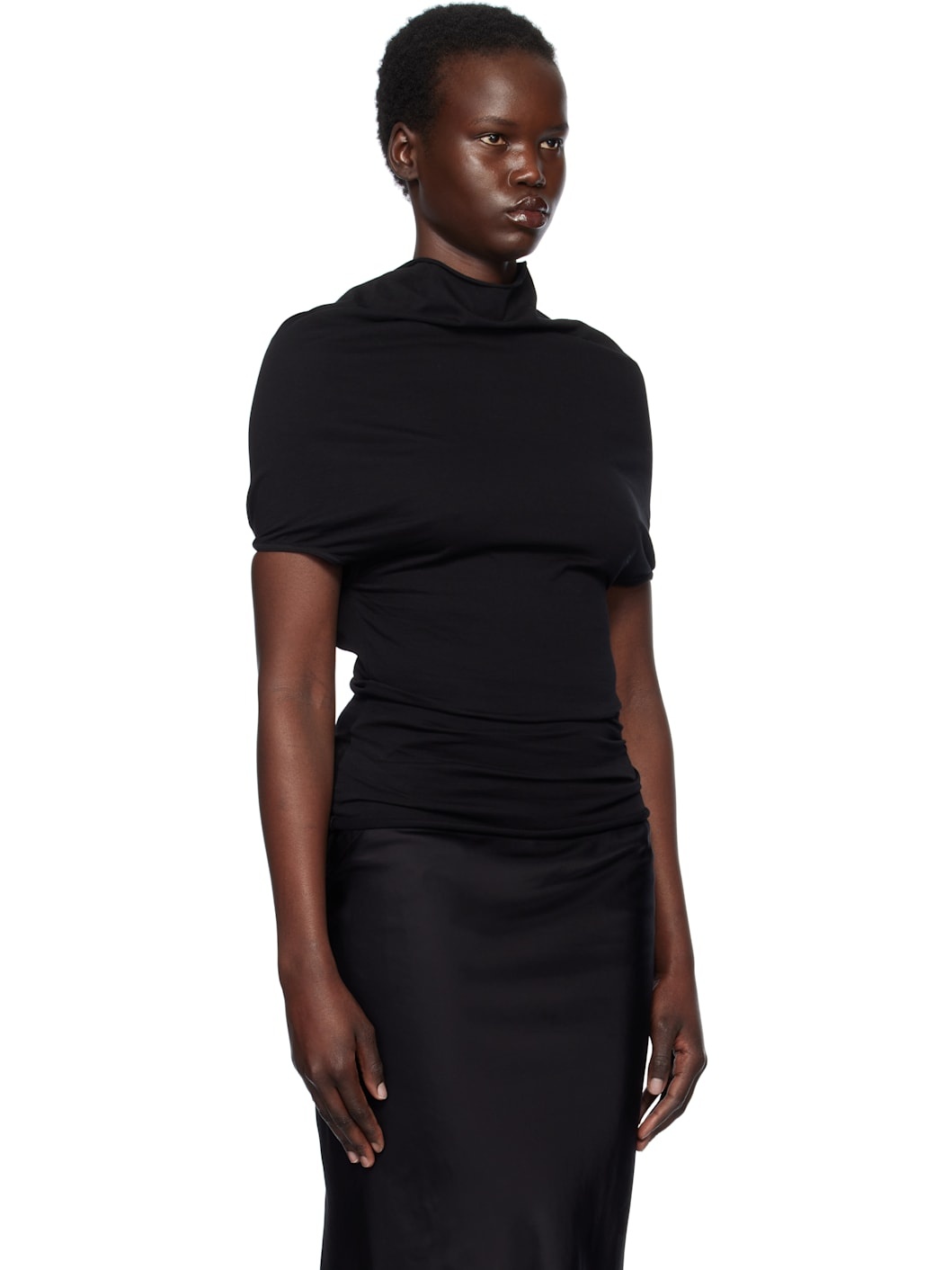 Black Hollywood Jersey Shroud T-shirt - 2