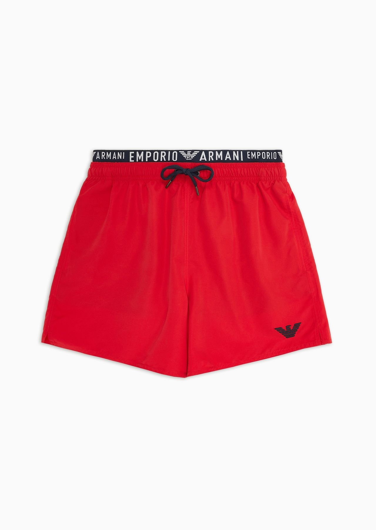 ASV recycled-fabric swim shorts with logoband - 1