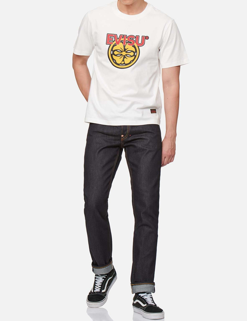 EVISU SEAGULL AND KAMON PRINT SLIM FIT JEANS #2010 outlook