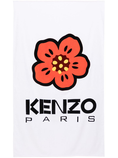 KENZO Boke Flower-print cotton beach towel (100cm x 170cm) outlook