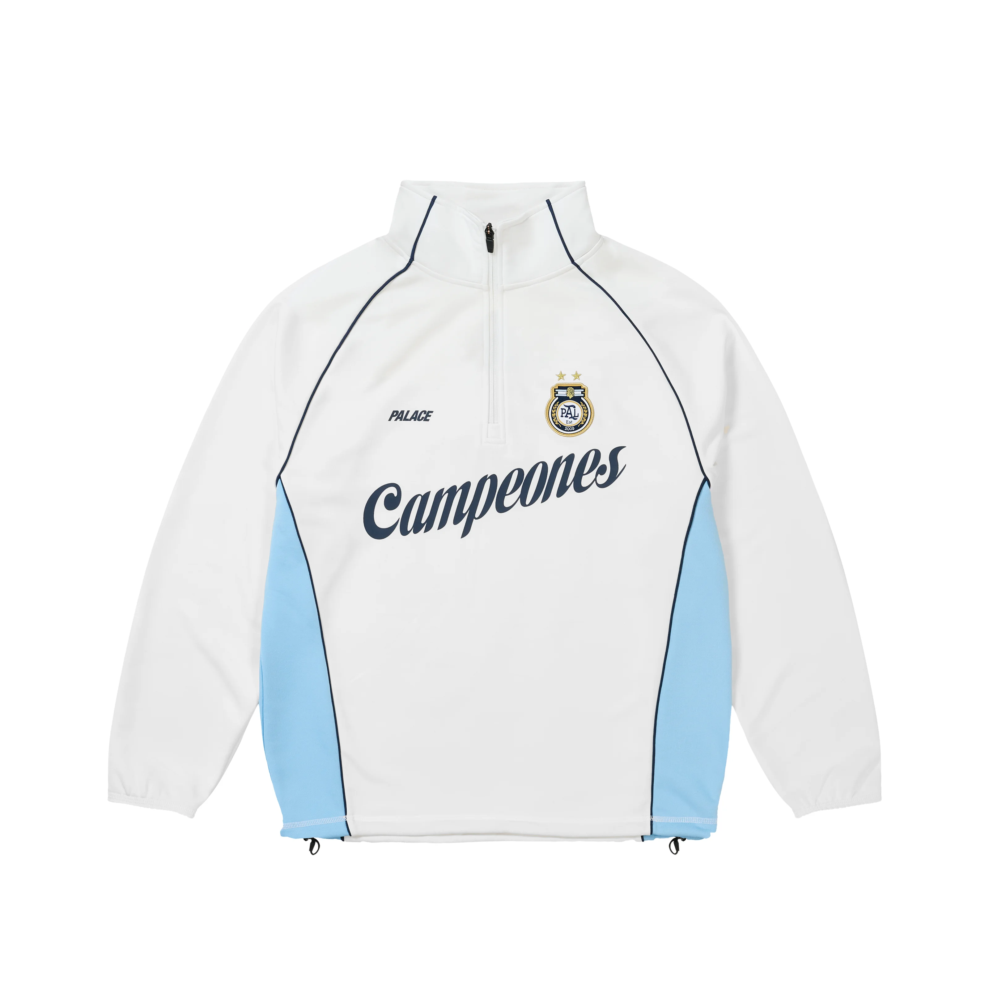 COPA 1/4 ZIP TECHY FLEECE WHITE - 1