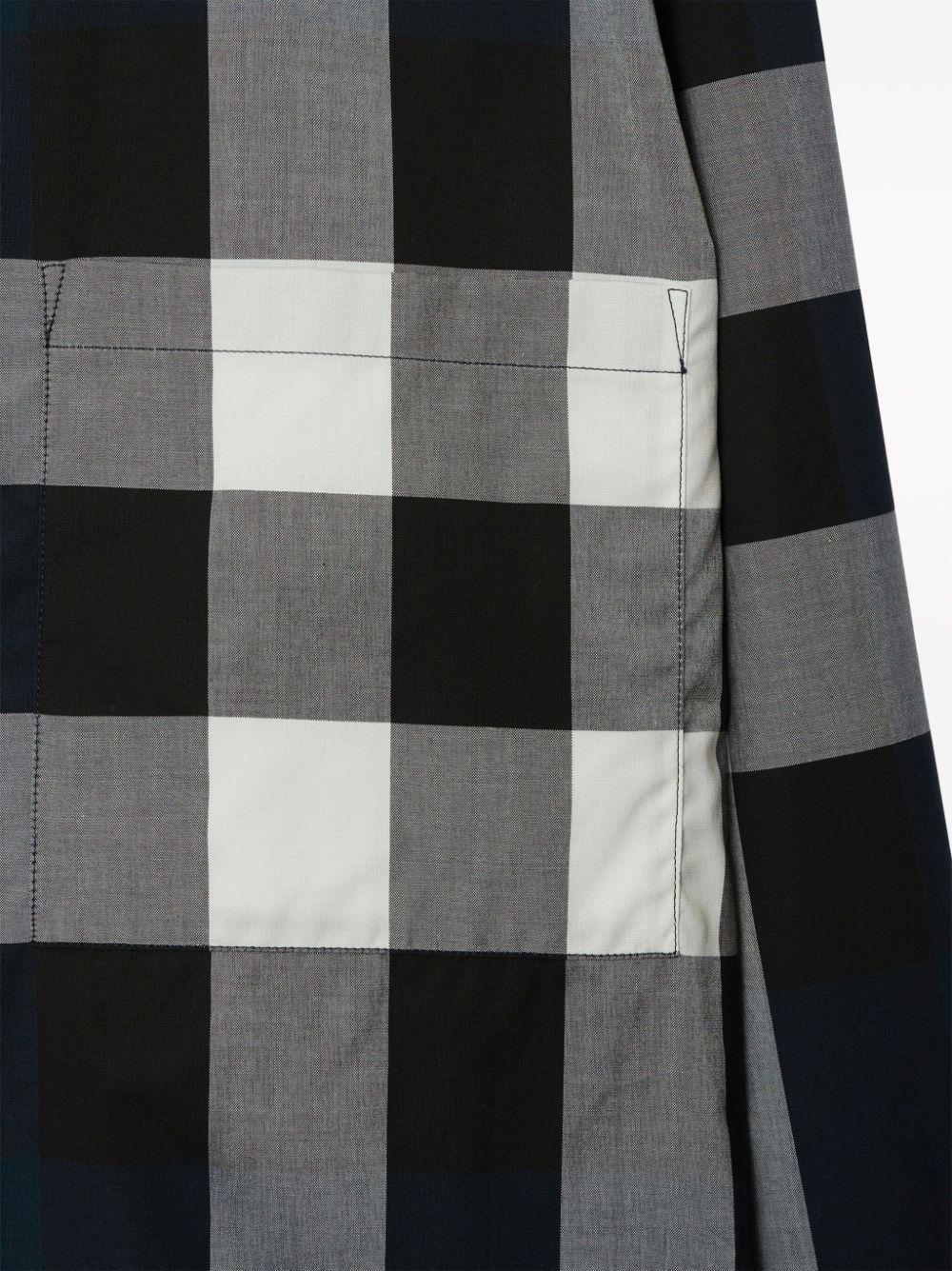 check-pattern cotton shirt - 5