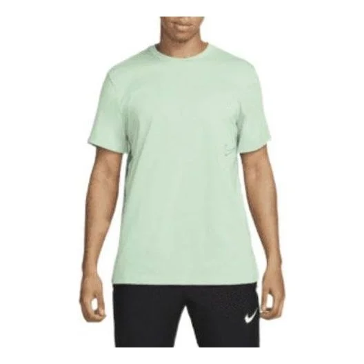 Men's Nike Dri-FIT Logo Solid Color Training Sports Short Sleeve Malachite Green T-Shirt DM6669-308 - 1