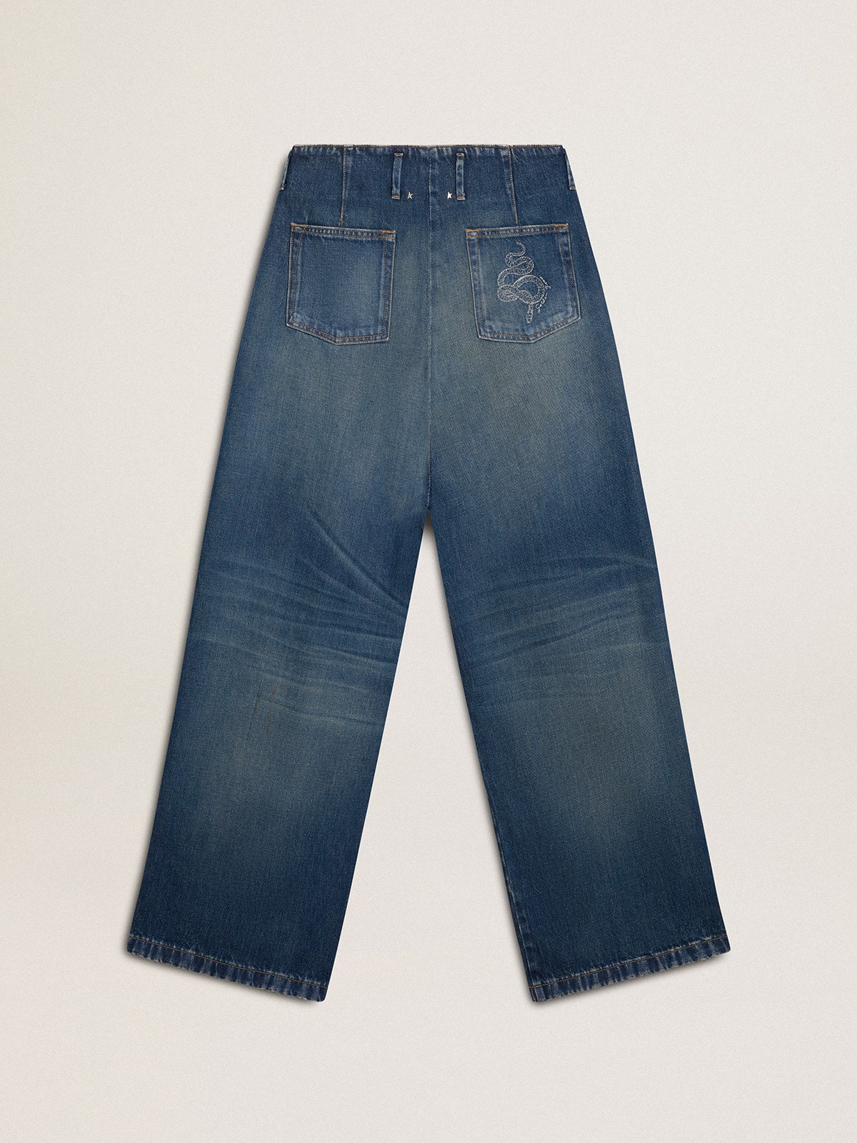 Women’s wide-leg medium wash CNY jeans - 2