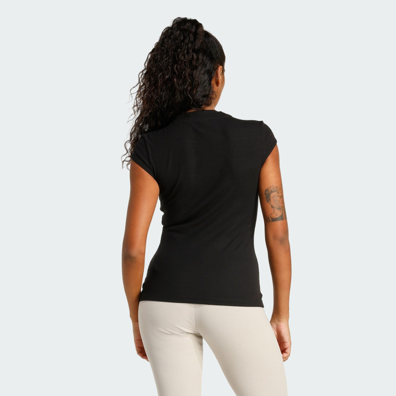 Seasonal Essentials Rib Cap-Sleeve Tee 3