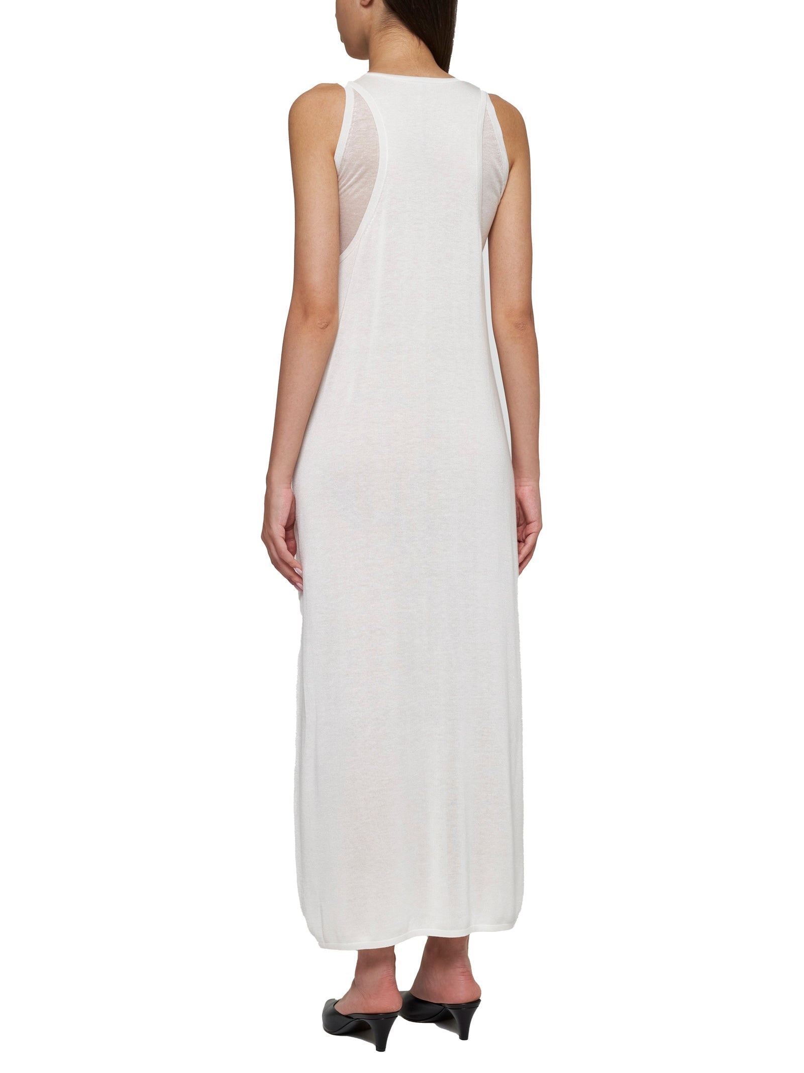 Layered knit tank long dress - 3