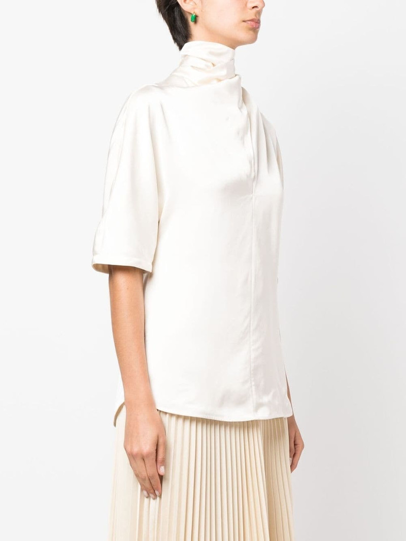 high-neck silk blouse 3