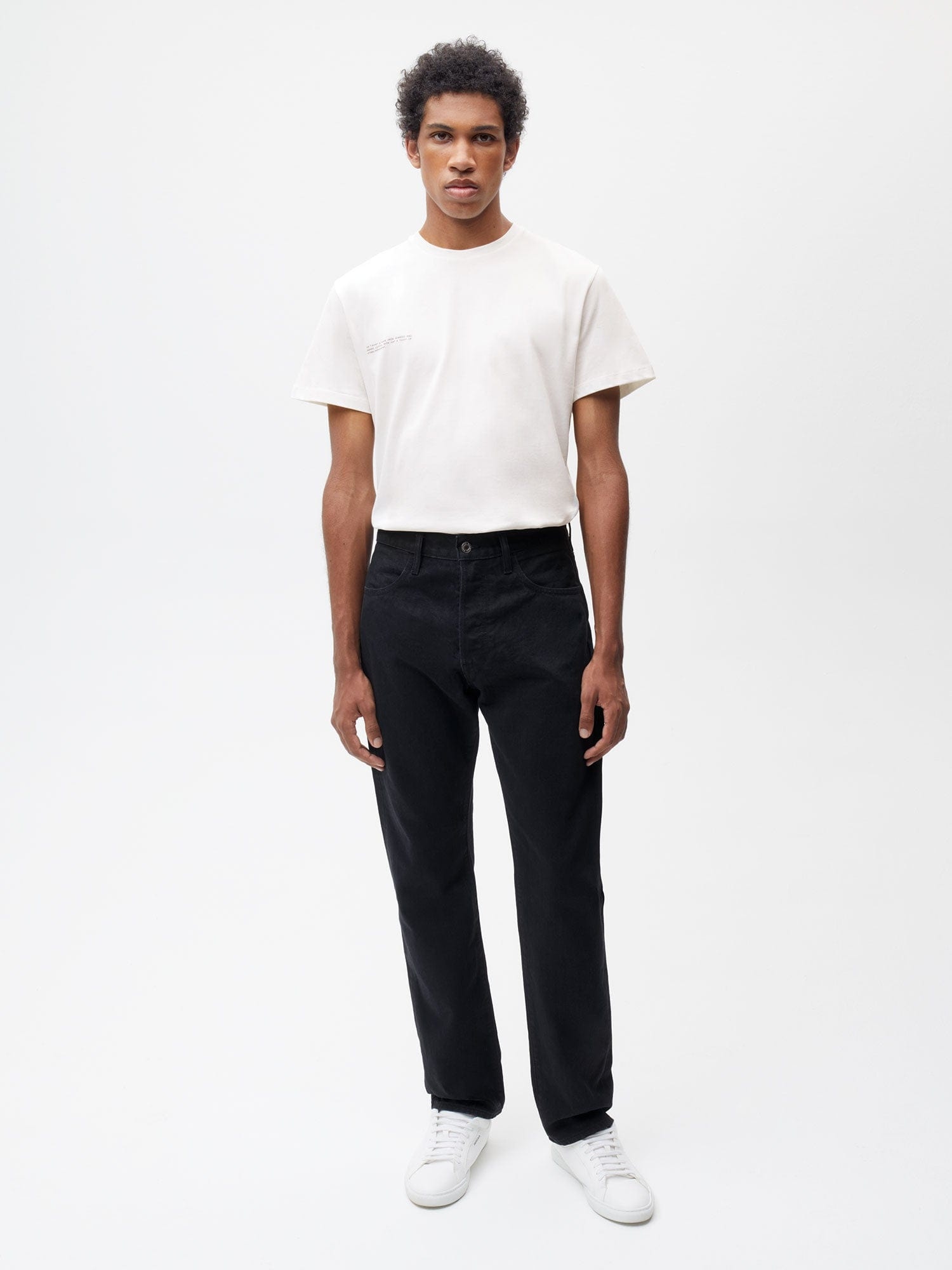 Mens Nettle Denim Straight Leg Jeans - Black - 2