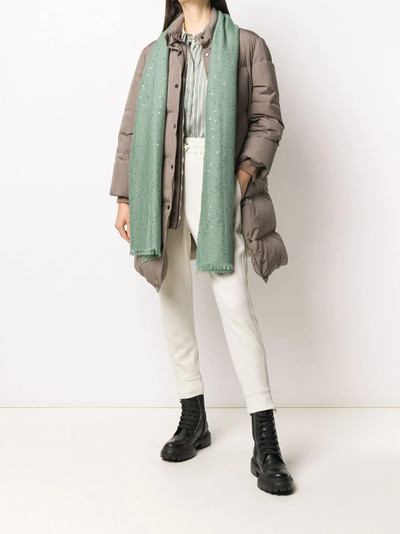 Brunello Cucinelli sequin-embellished scarf outlook