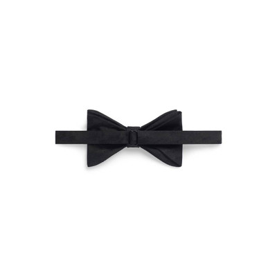 BALENCIAGA Men's Bb Monogram Evening Bow Tie in Black outlook