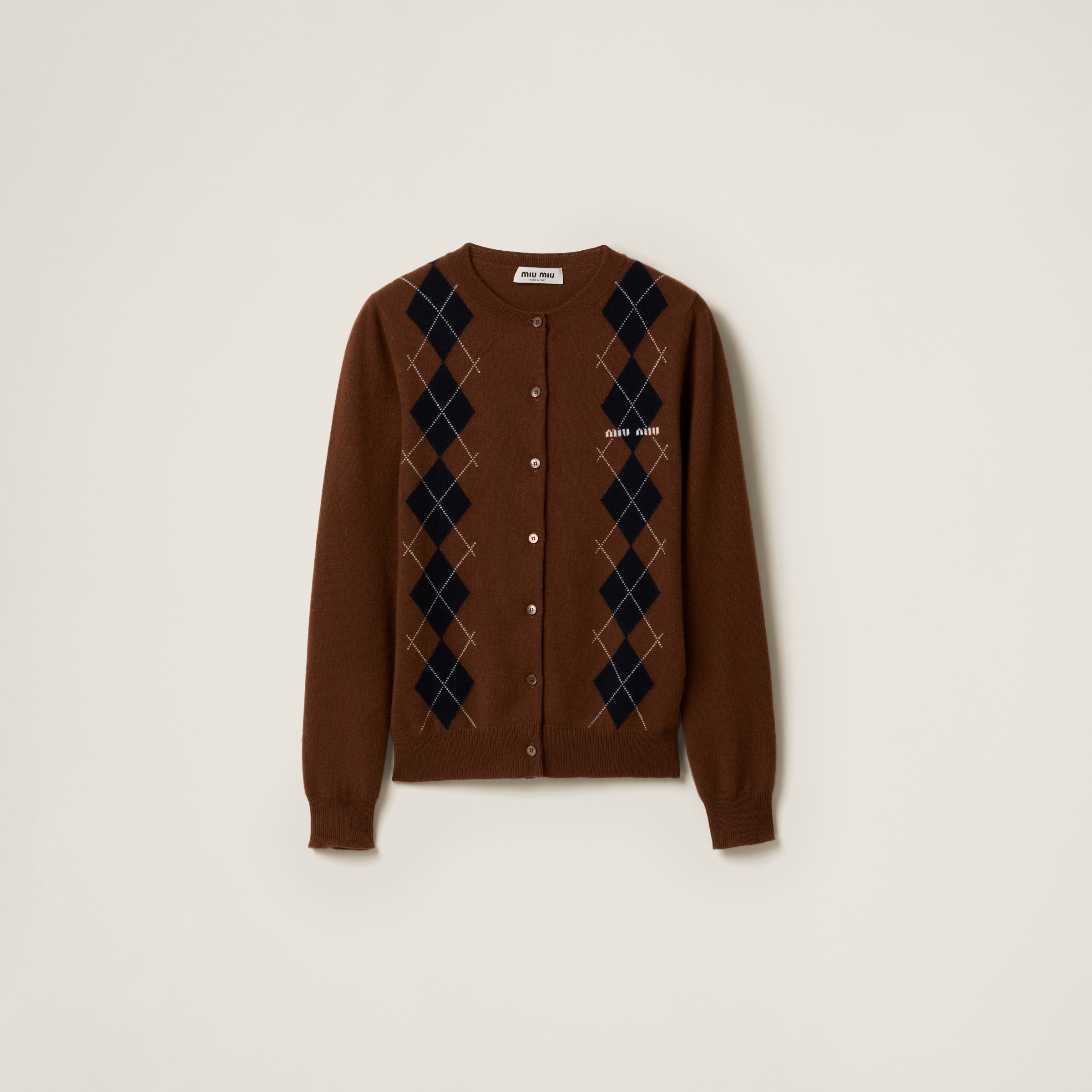 Cashmere knit cardigan - 1