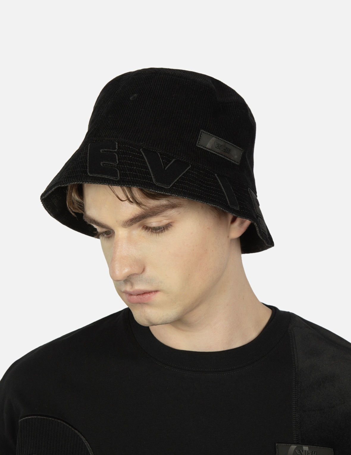 LOGO APPLIQUÉ CORDUROY BUCKET HAT - 3