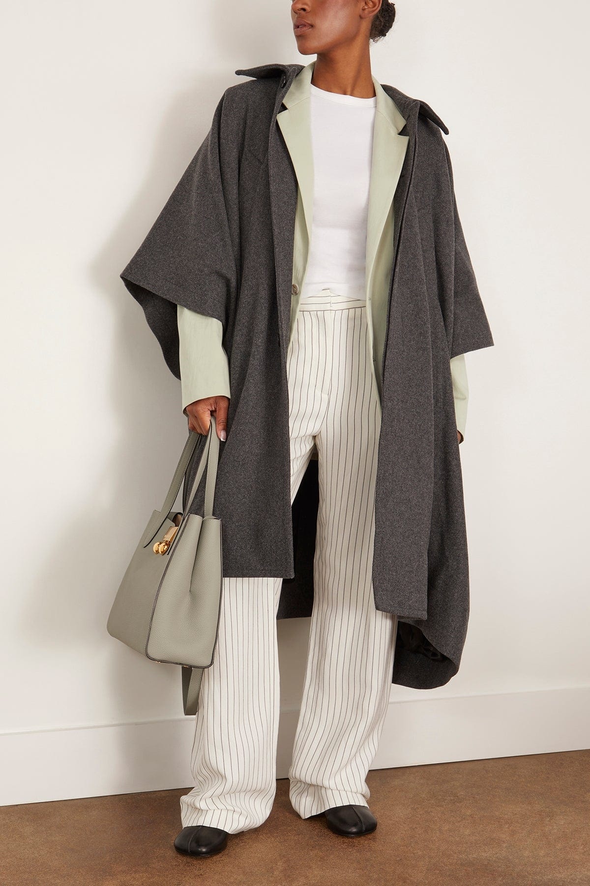 Trench Coat in Dark Melange - 2