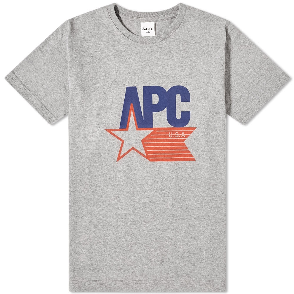 A.P.C. Cornelius USA Logo Tee - 1