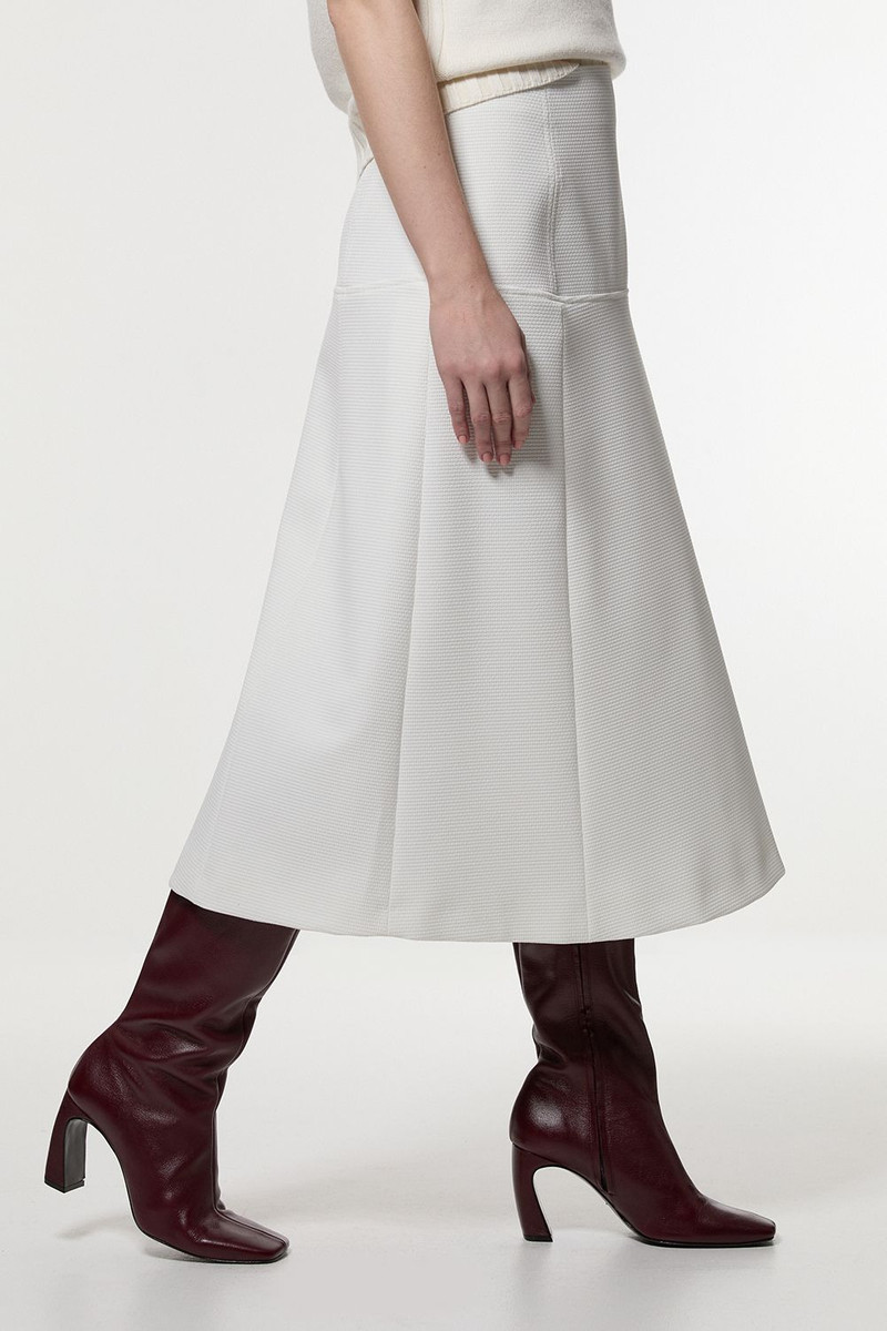 KAREN MILLEN Tailored Textured Full Midi Skirt outlook