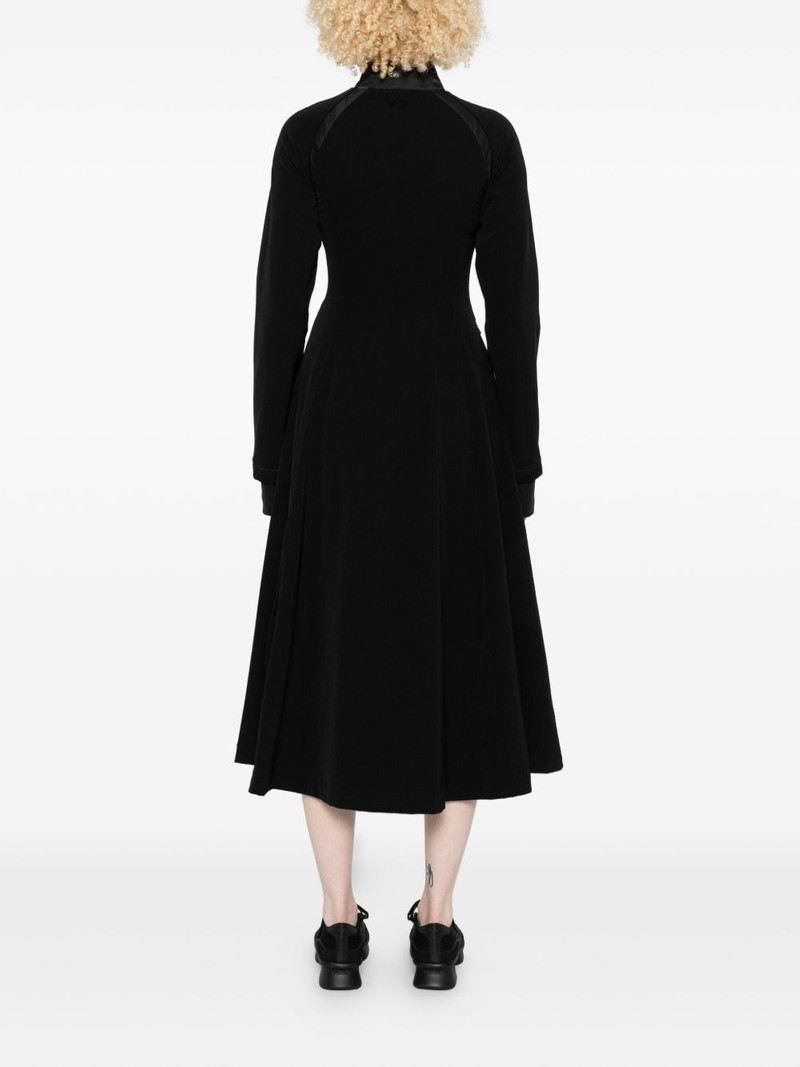 pleated padded midi dress 4