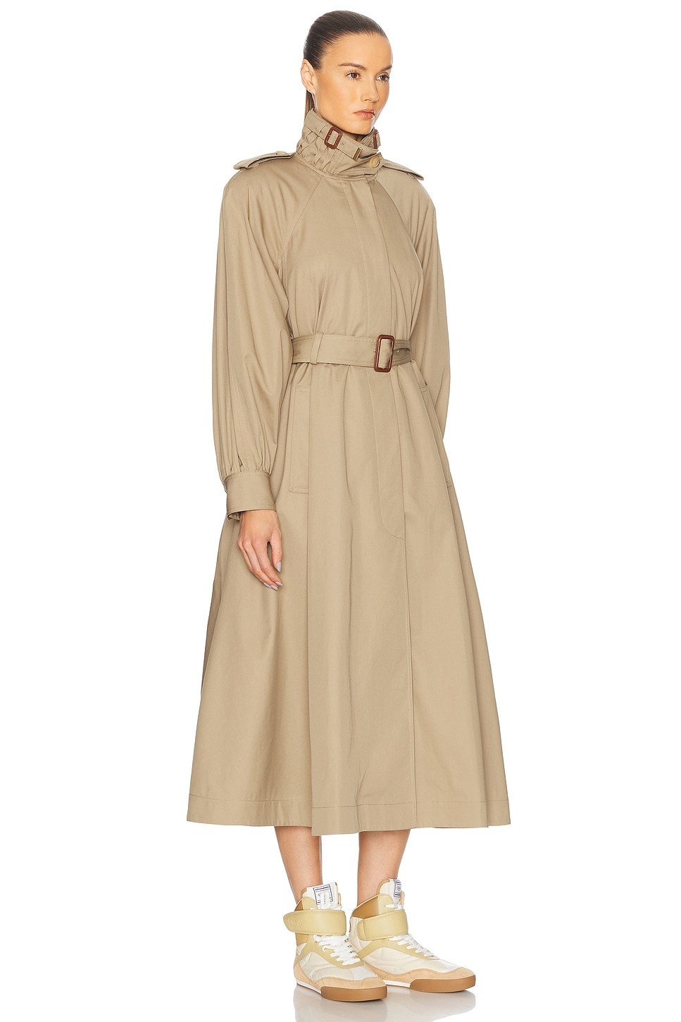 High Neck Long Trench - 3