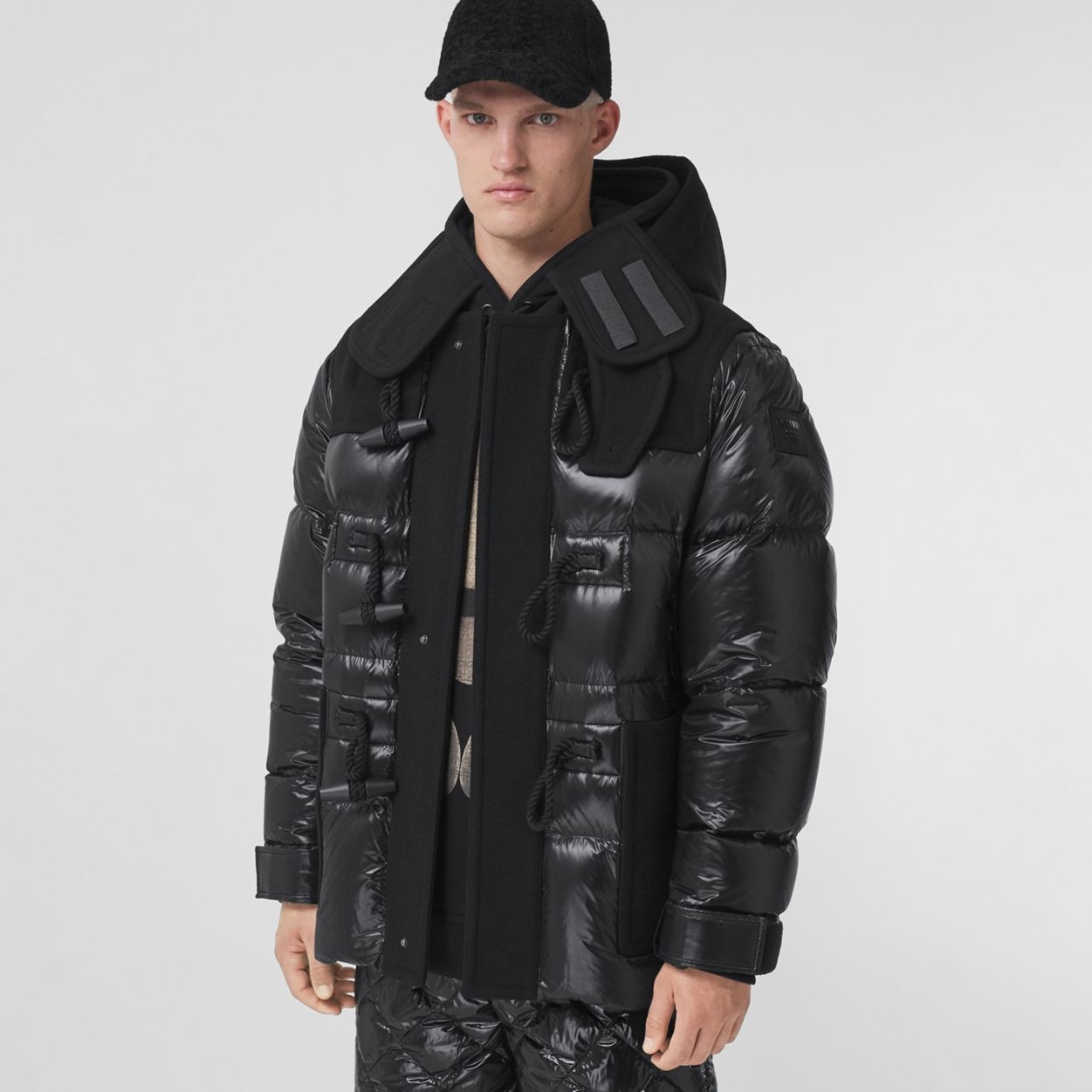 Nylon and Technical Wool Down-filled Duffle Coat - 6