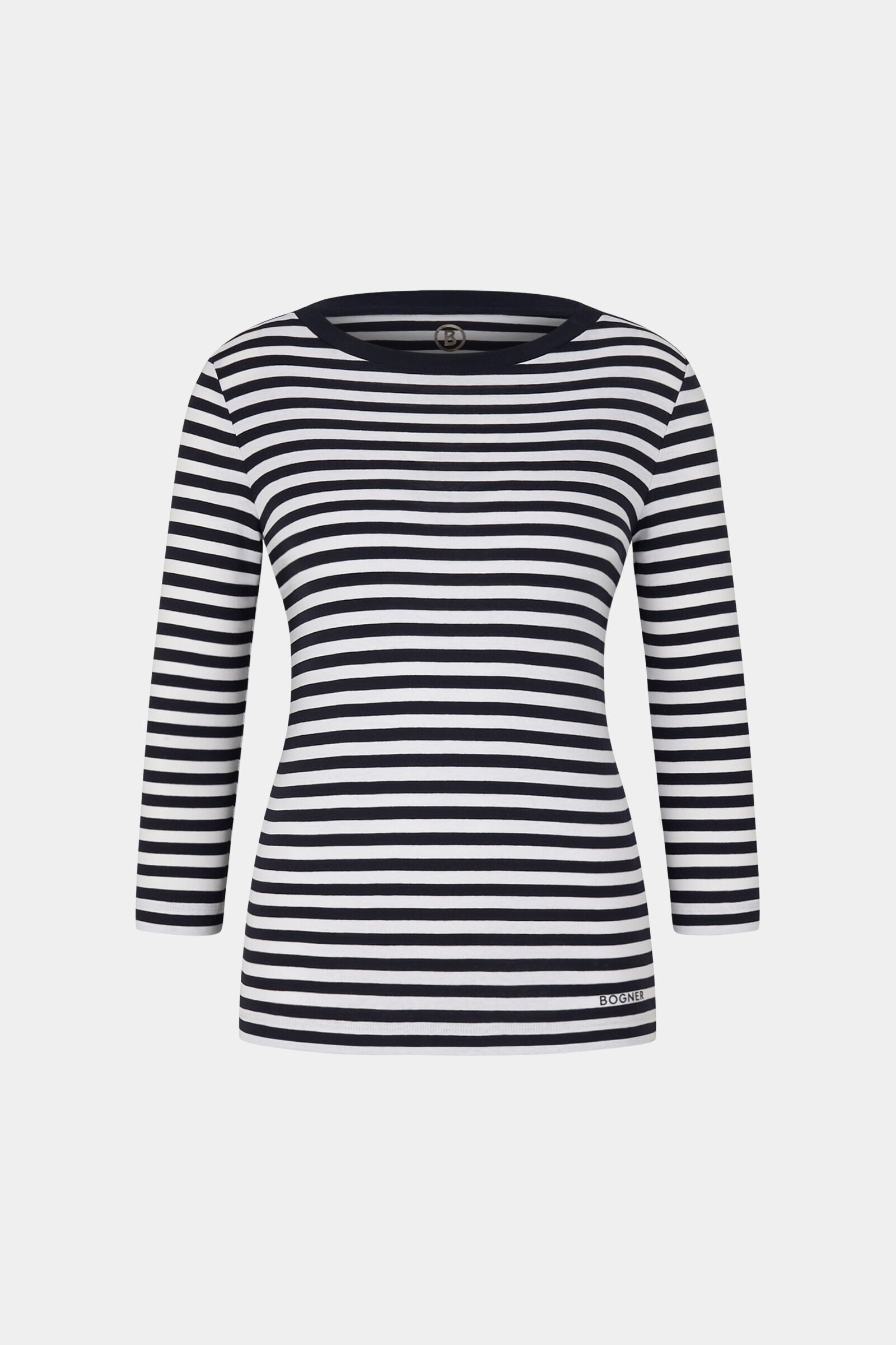 Louna Longsleeve in Dark blue/White - 1