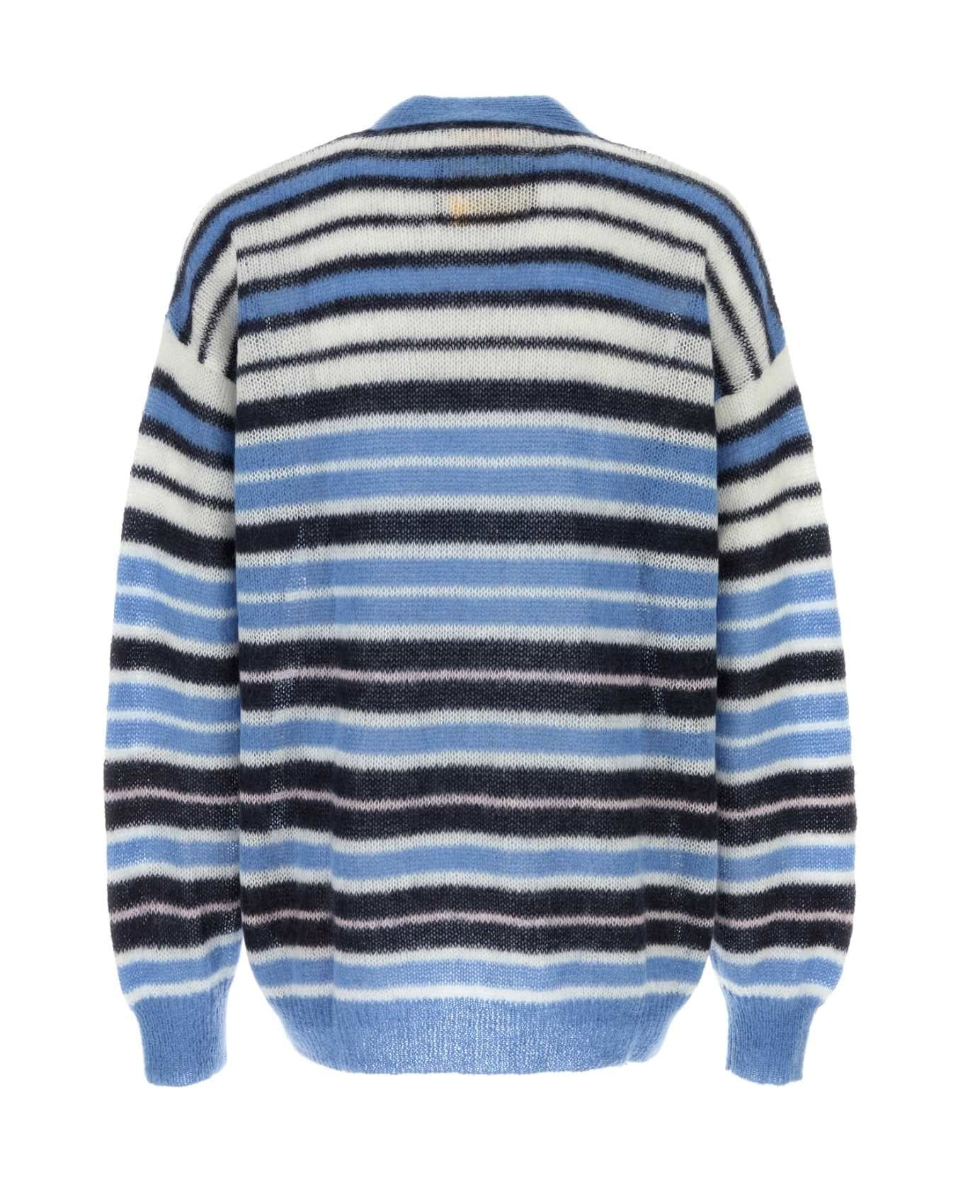 Embroidered Mohair Blend Cardigan - 2