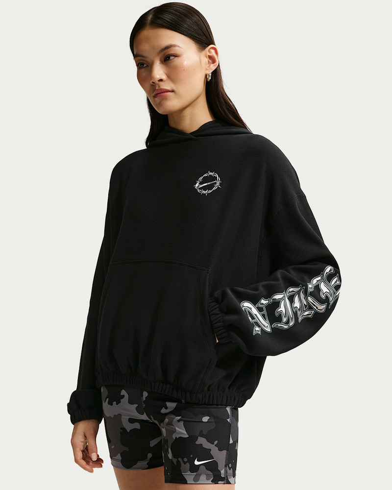 Nike Sportswear Women's Oversized French Terry Graphic Pullover Hoodie 1