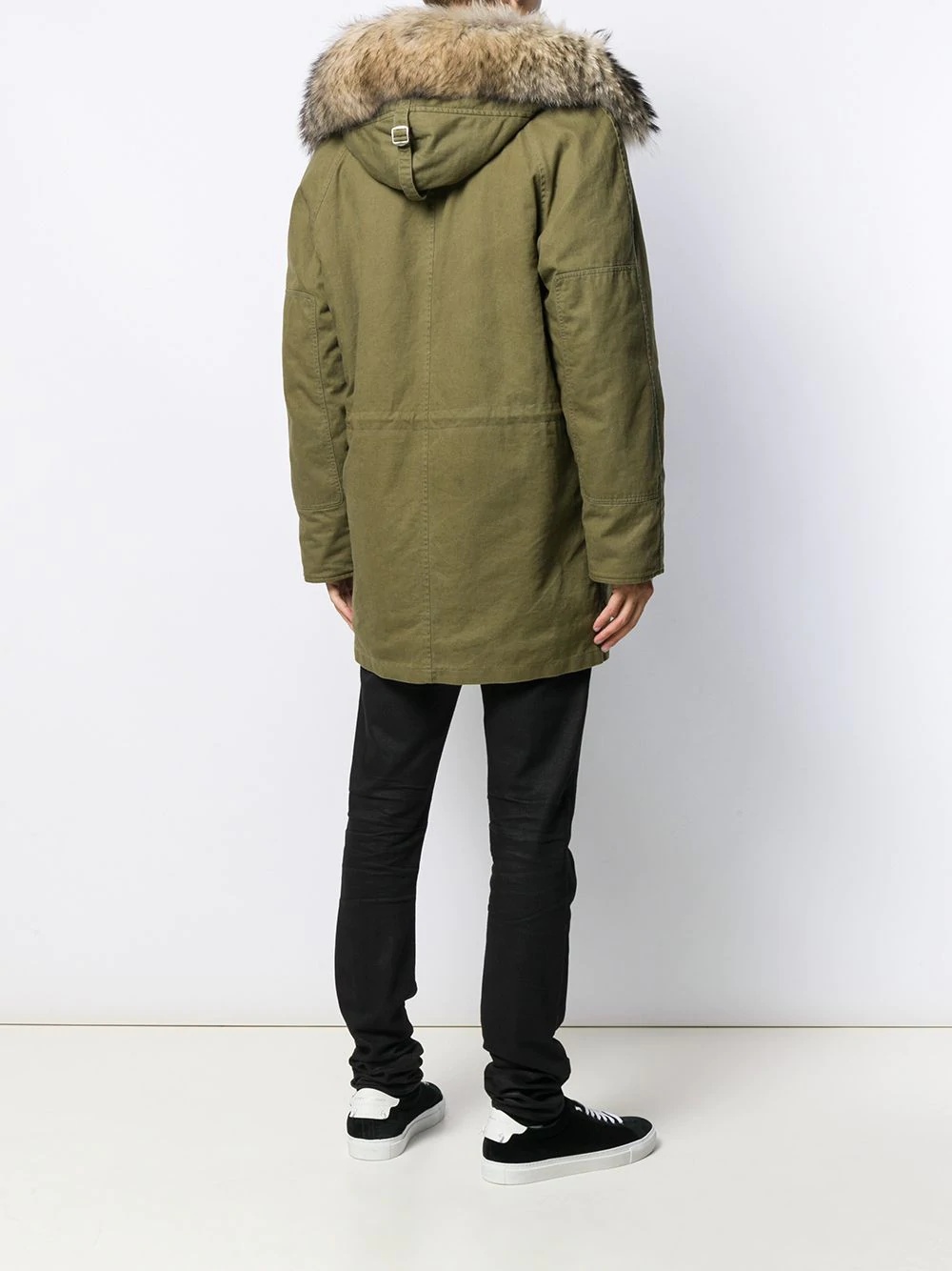 fur-trimmed hood parka - 4