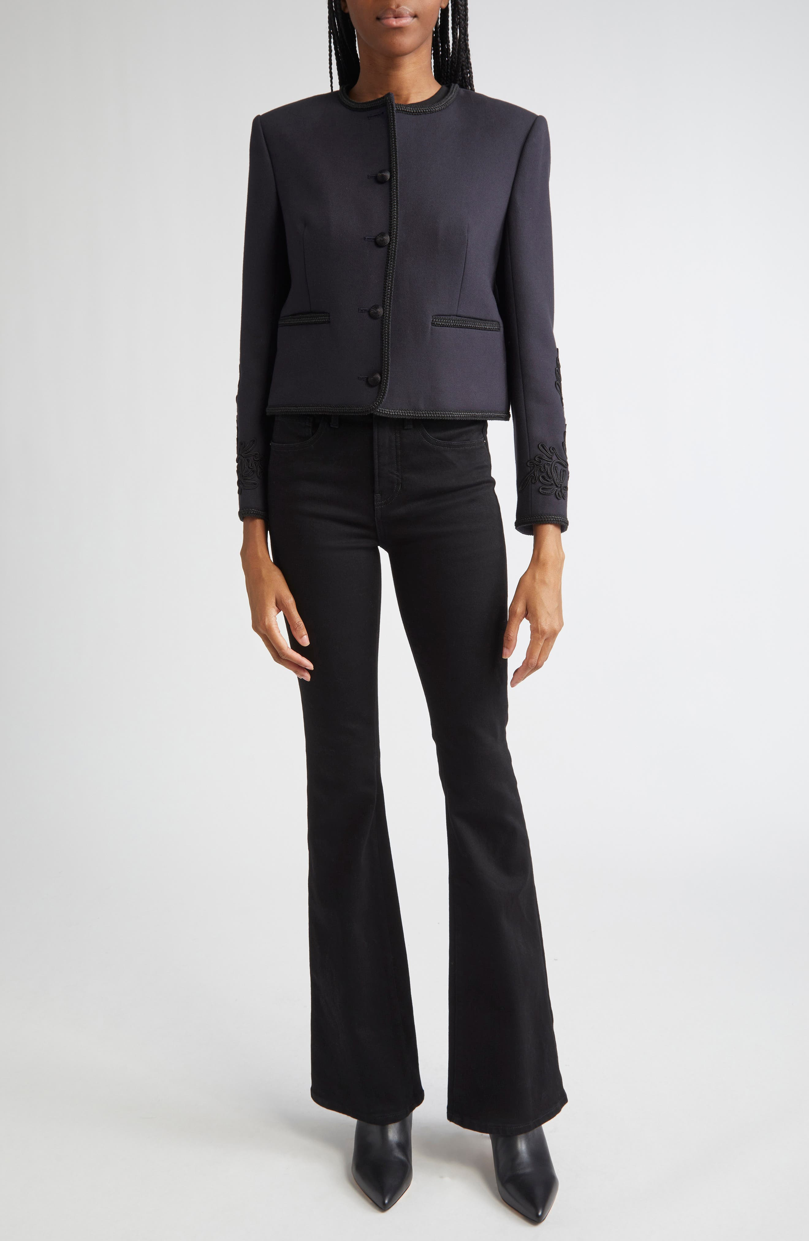 Veronica Beard Latrell Soutache Embroidered Jacket in Navy at Nordstrom - 2