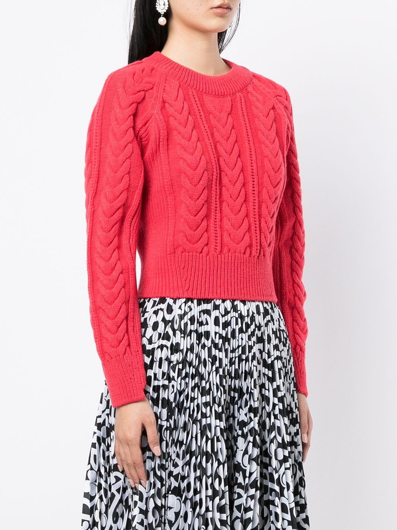 cable-knit fitted jumper 3