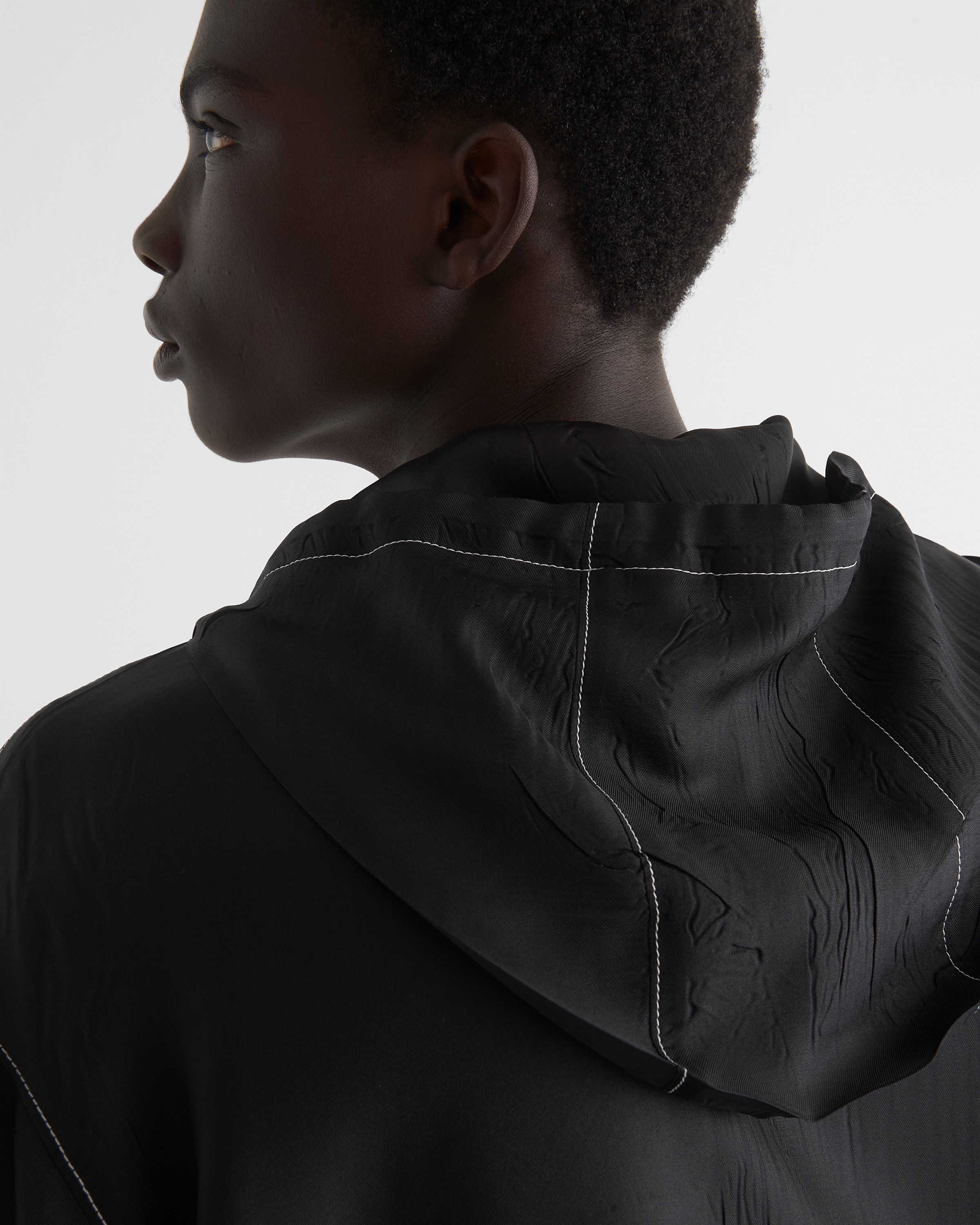 Silk blouson jacket - 4