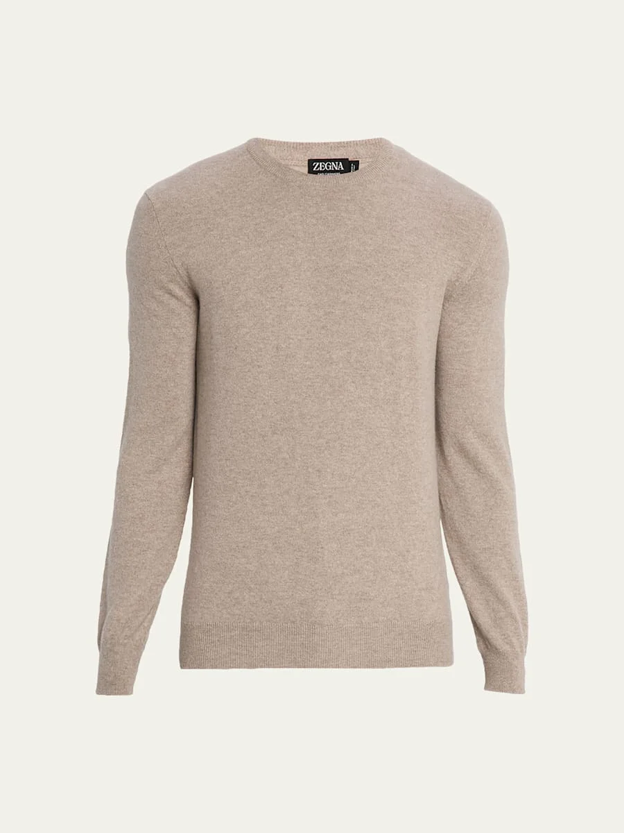 Men's Oasi Cashmere Crewneck Sweater - 1