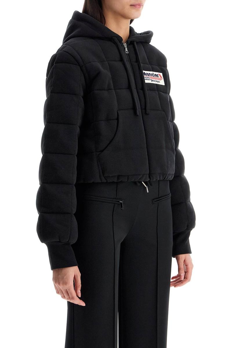 MONCLER｜ (8C00032 89ADC 999) MONCLER GENIUS + 8 Palm Angels Logo-Appliquéd Striped Satin