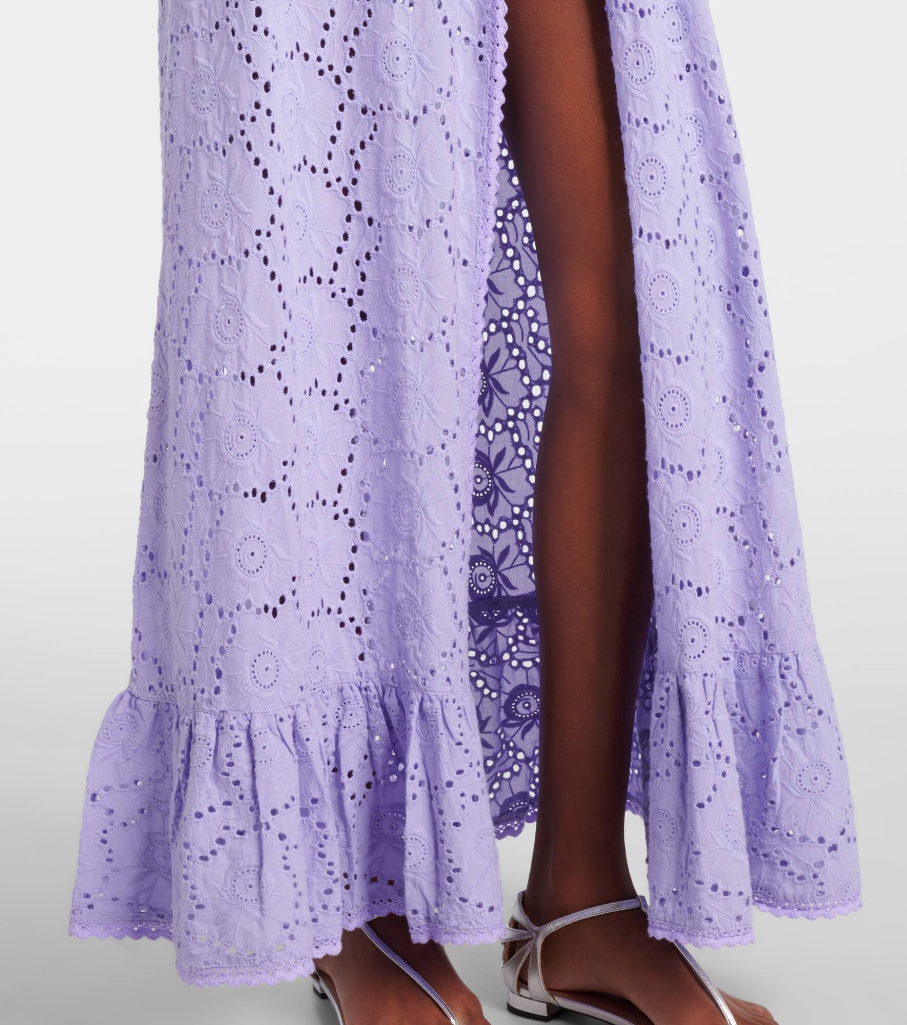 Tessa cotton lace beach cover-up - 5