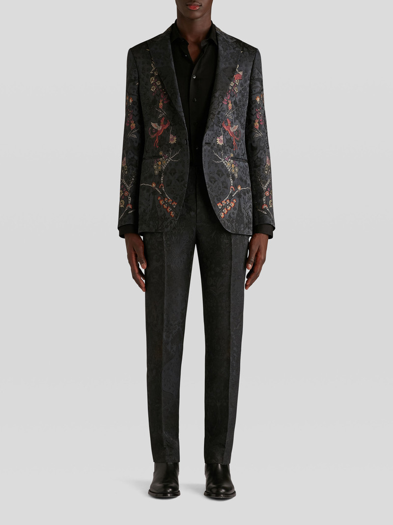 Etro WOOL AND SILK JACQUARD TROUSERS outlook