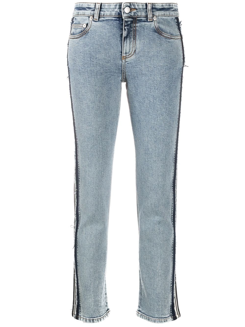 stripe detail skinny jeans - 1