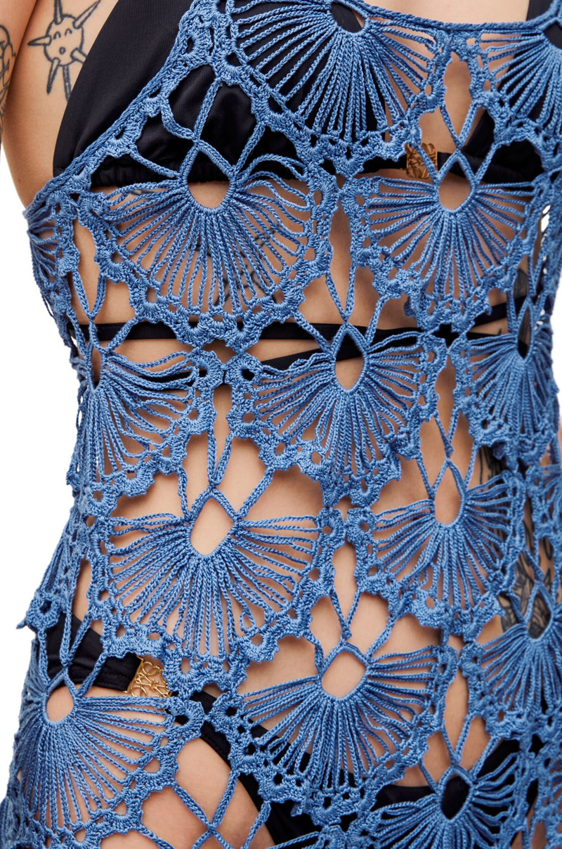 Loewe Crochet dress in cotton - S616Y15K47-5145 | REVERSIBLE